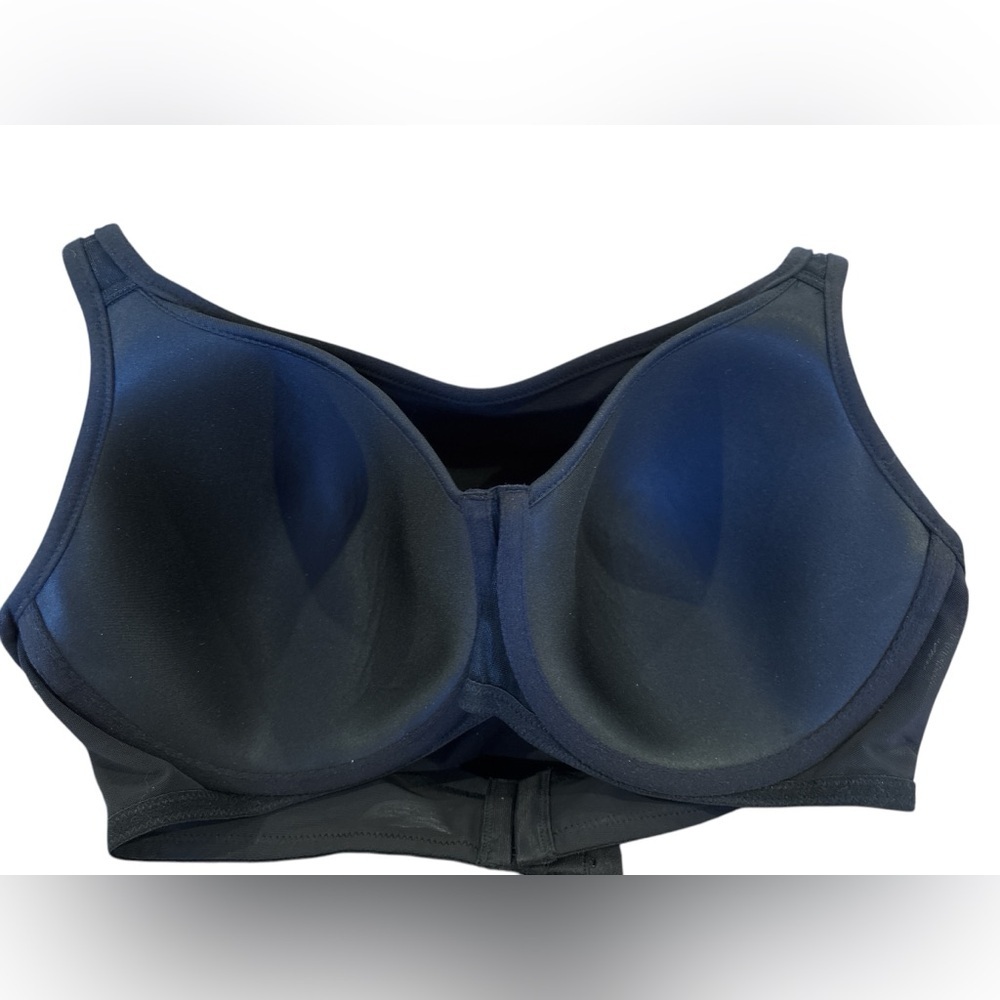 NWOT BALI 40D BLK UNDERWIRE BRA  MINIMALIST CAMISOLE TANK TOP STRETCH LINGERIE - Picture 6 of 11